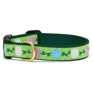 Size XS Multi Colored Hydrangea Floral Premium Ribbon Dog Collar